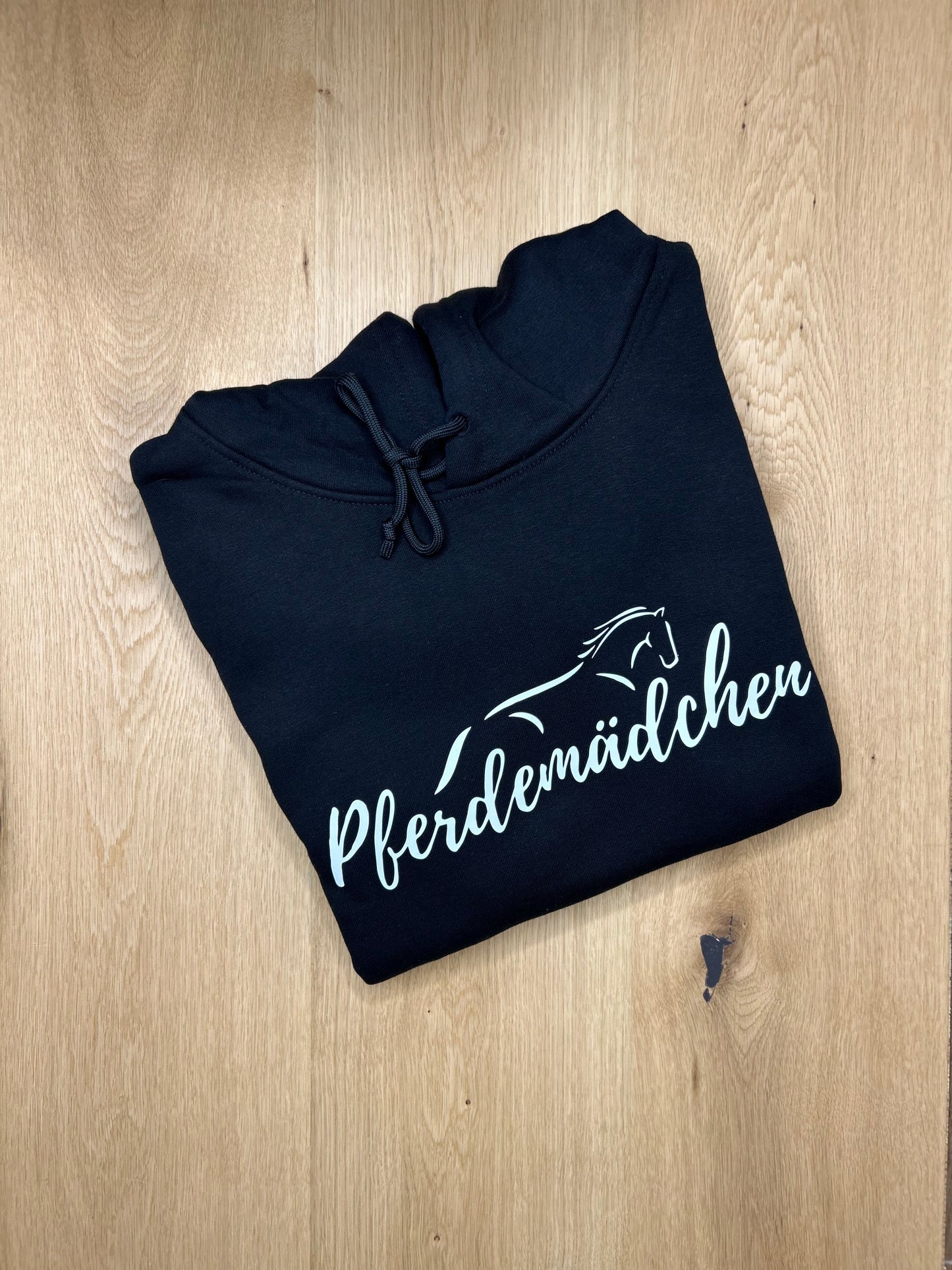 Hoodie Pferdemädchen weiß