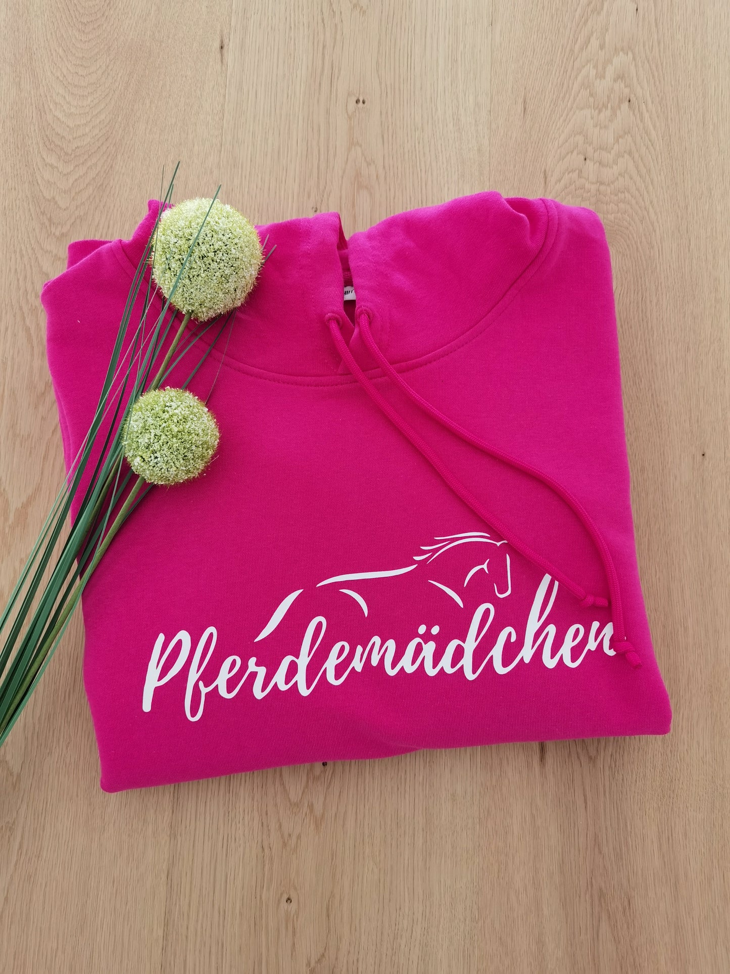 Hoodie Pferdemädchen pink