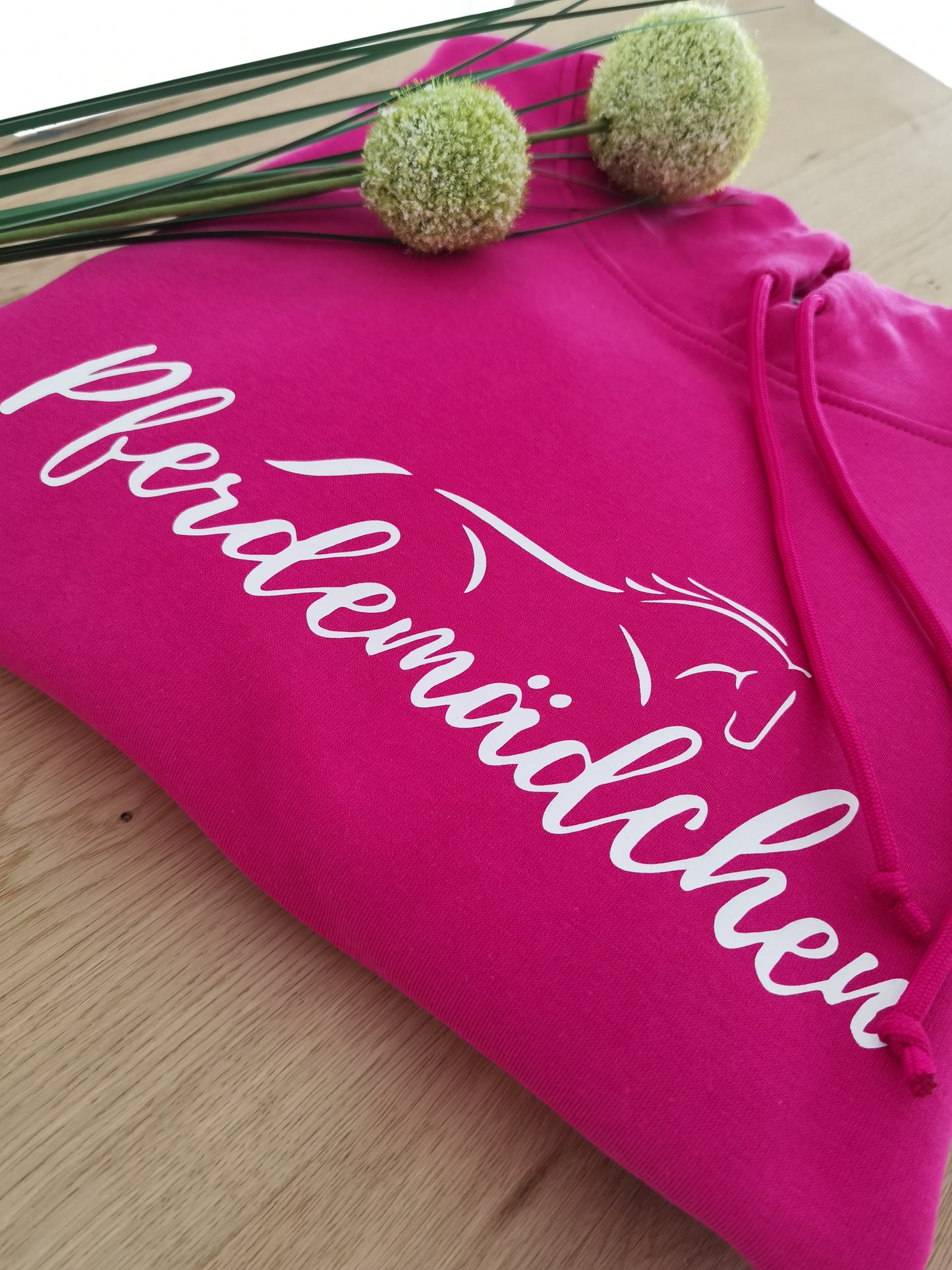 Hoodie Pferdemädchen pink