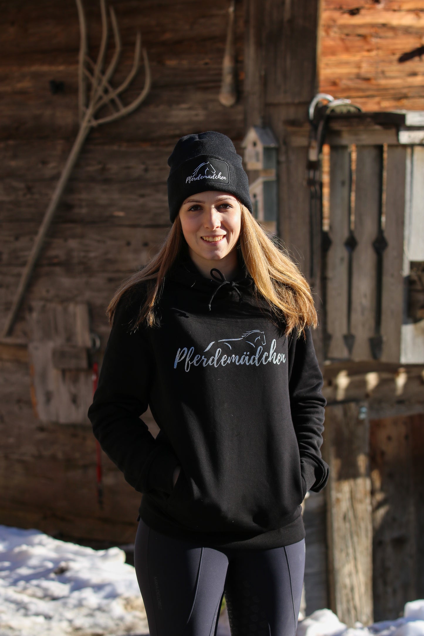 Hoodie Pferdemädchen glitzer